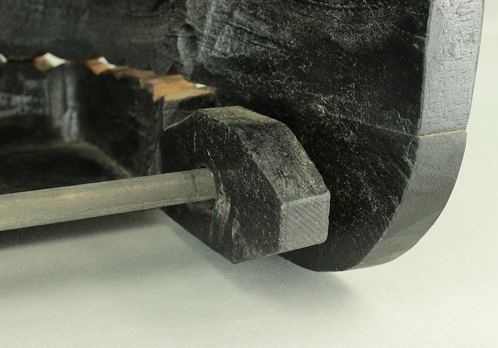 Shishigashira Japanese Old lacquered Gilt with eyes and tooth Shishimai head Mask Kagura Lion head Shinto tool ornament Okimono V708 - Image 28