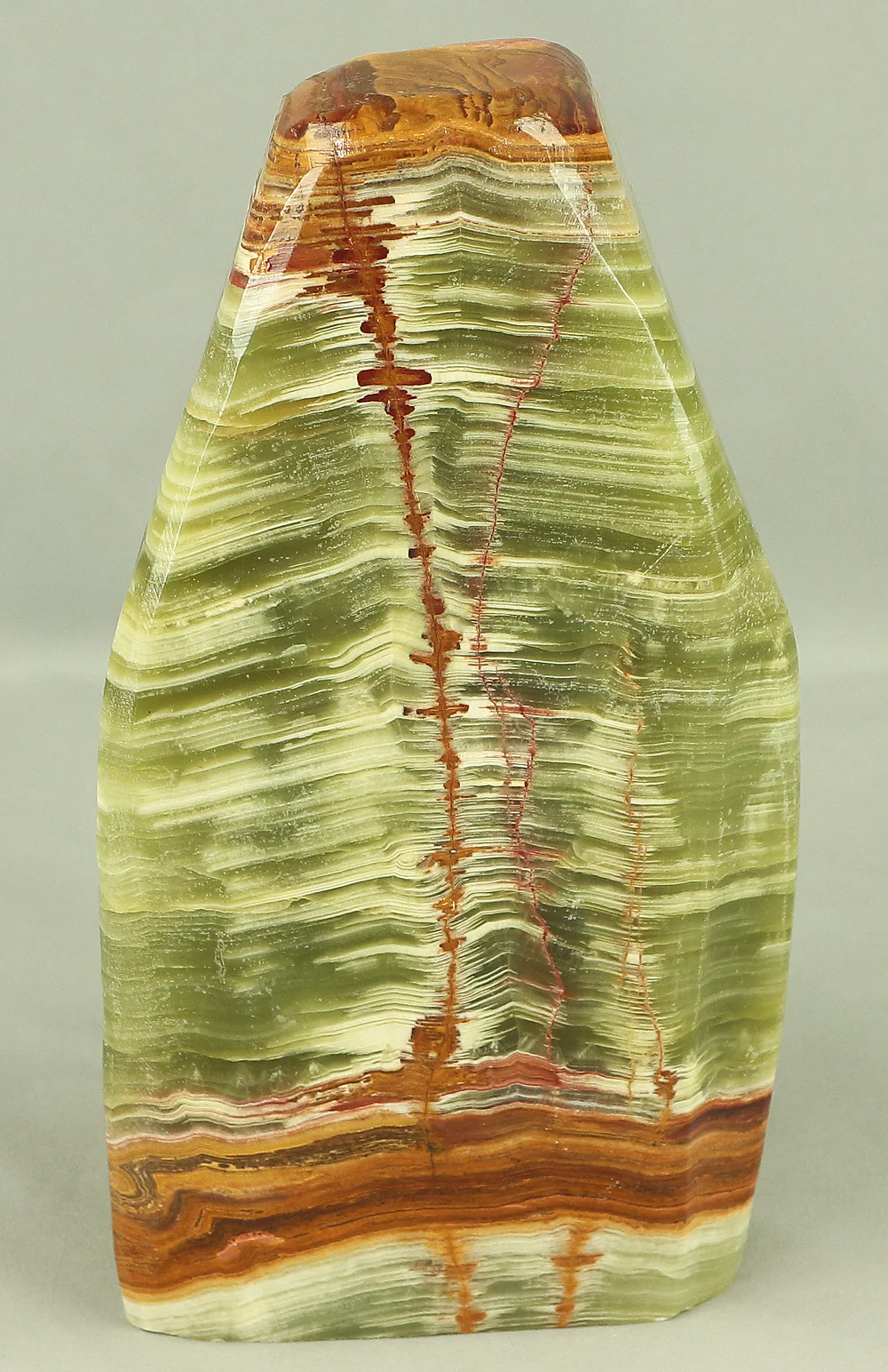 Suiseki - Agate Green Onyx Stone 7.7kg with Onyx Stone Stand VA543 - Image 10