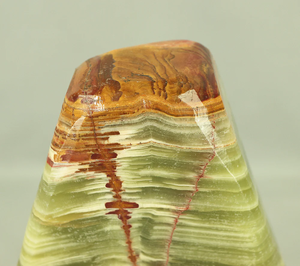 Suiseki - Agate Green Onyx Stone 7.7kg with Onyx Stone Stand VA543 - Image 11