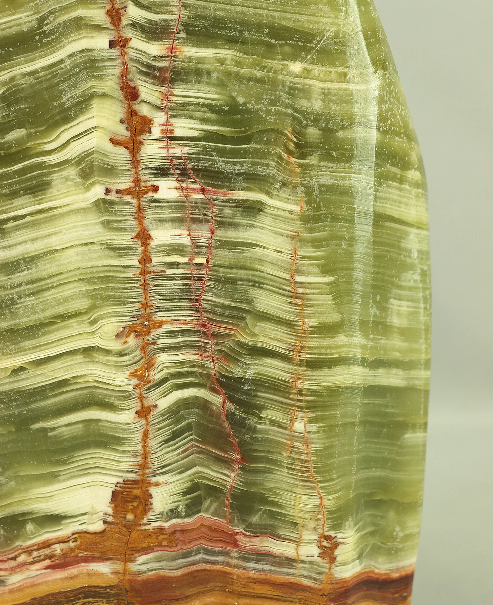 Suiseki - Agate Green Onyx Stone 7.7kg with Onyx Stone Stand VA543 - Image 13