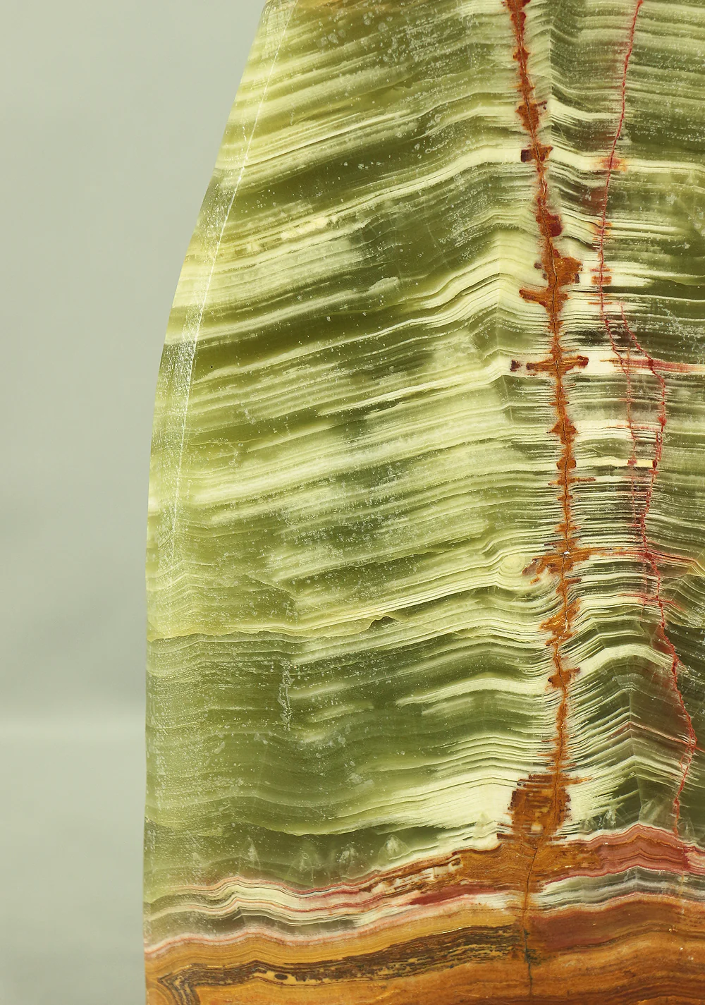 Suiseki - Agate Green Onyx Stone 7.7kg with Onyx Stone Stand VA543 - Image 14