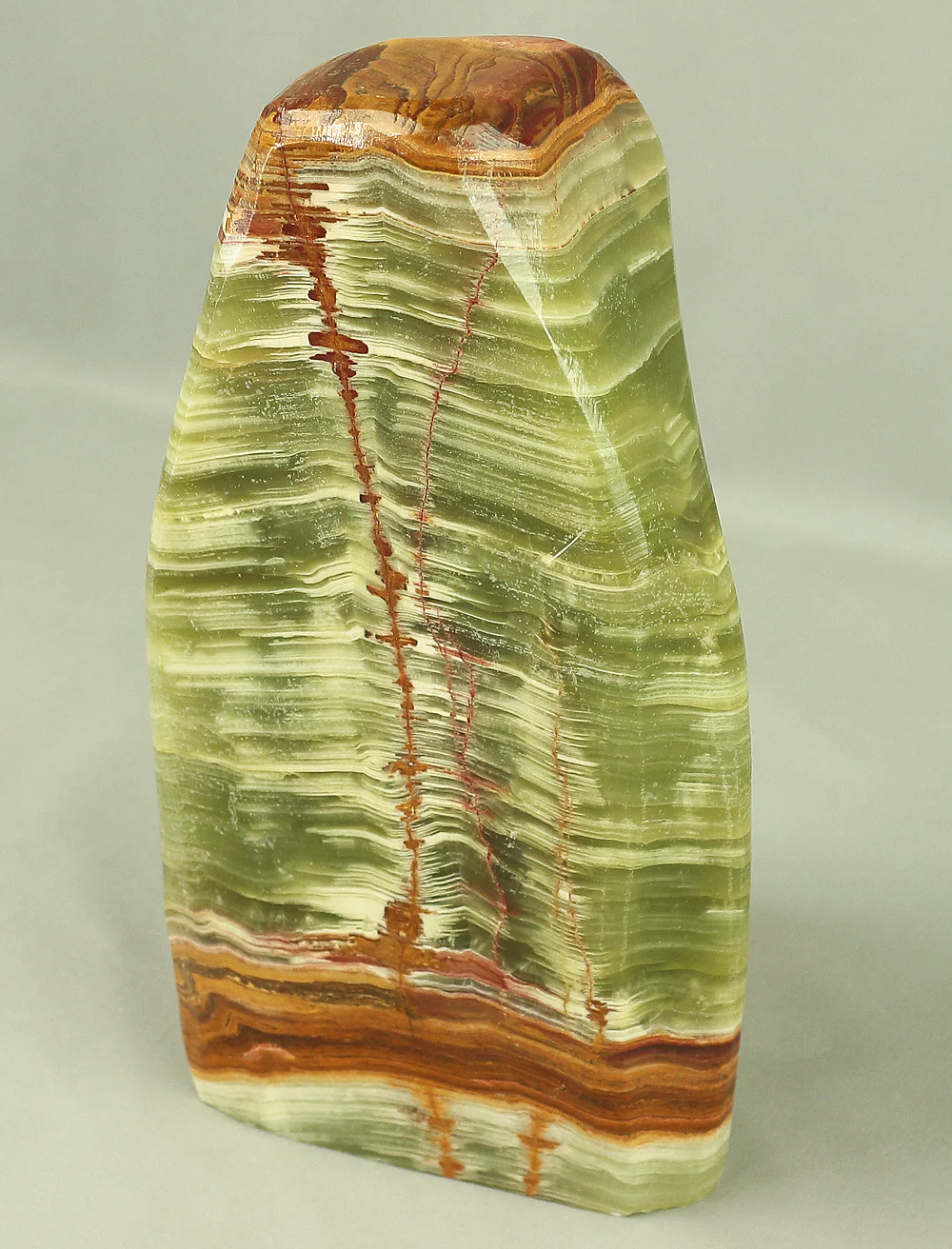 Suiseki - Agate Green Onyx Stone 7.7kg with Onyx Stone Stand VA543 - Image 16