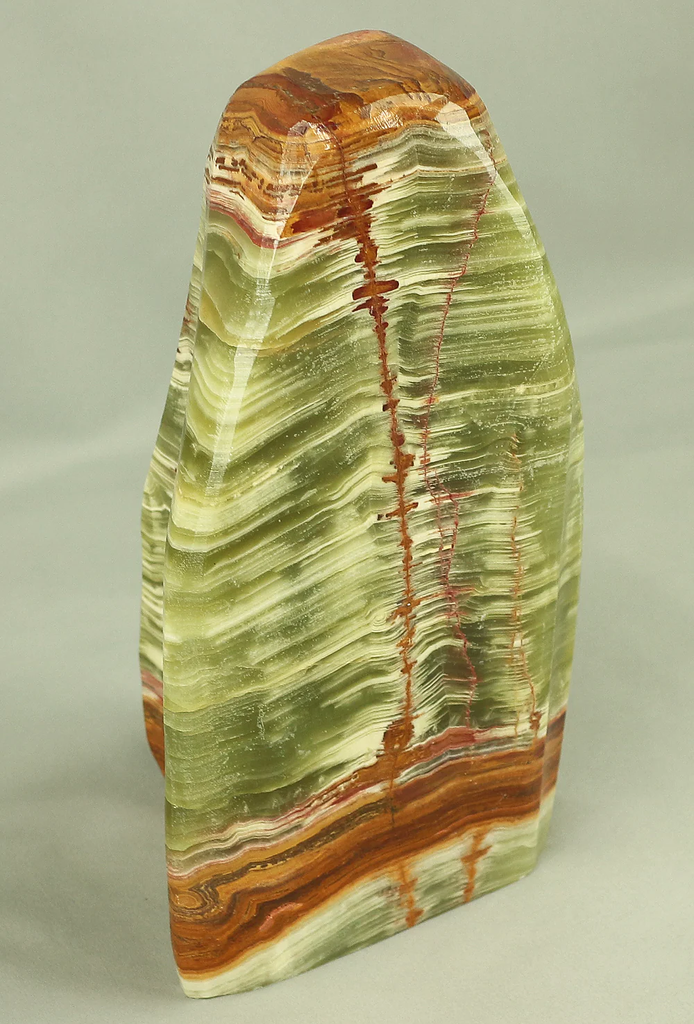 Suiseki - Agate Green Onyx Stone 7.7kg with Onyx Stone Stand VA543 - Image 17