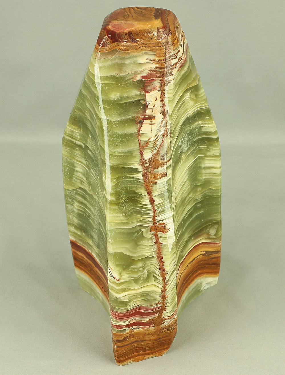 Suiseki - Agate Green Onyx Stone 7.7kg with Onyx Stone Stand VA543 - Image 18