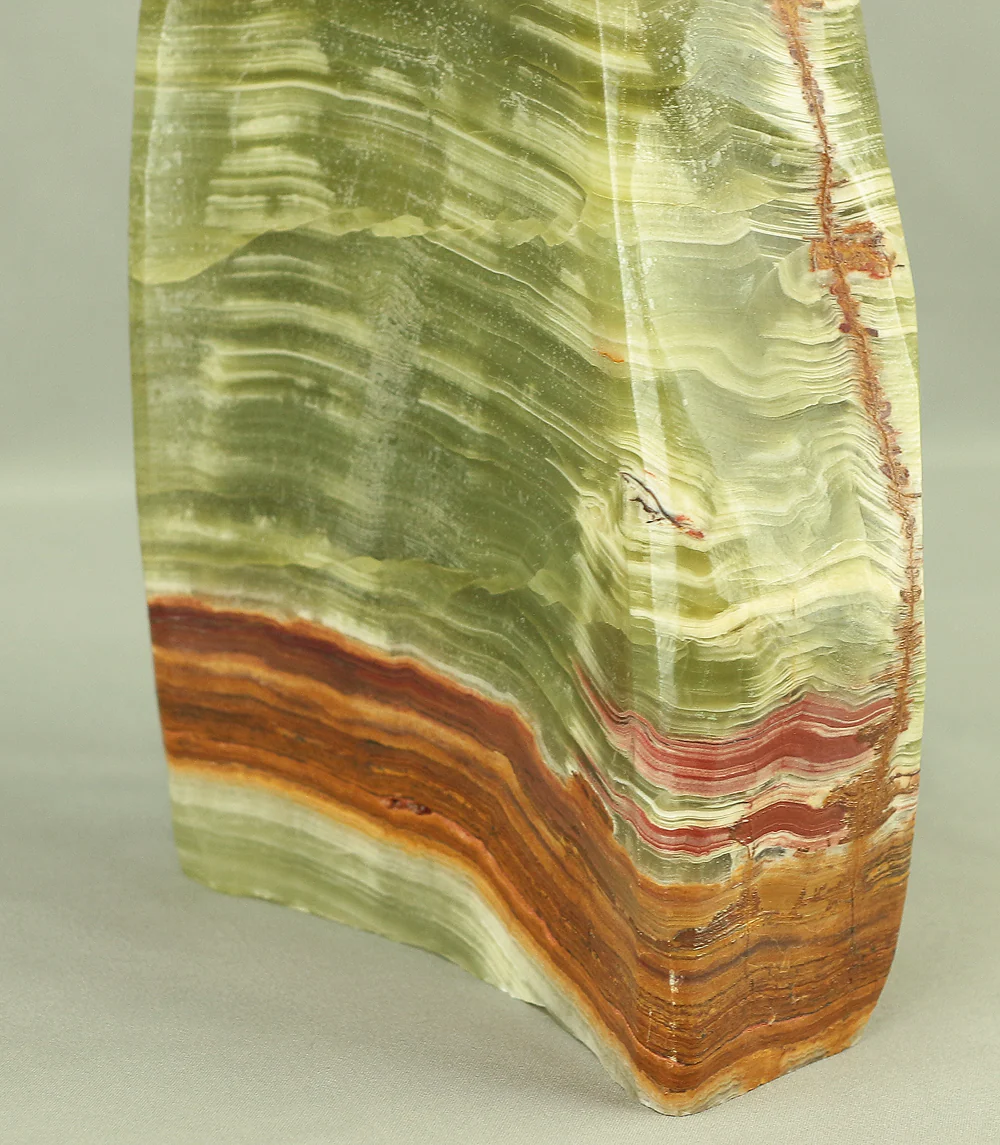 Suiseki - Agate Green Onyx Stone 7.7kg with Onyx Stone Stand VA543 - Image 22