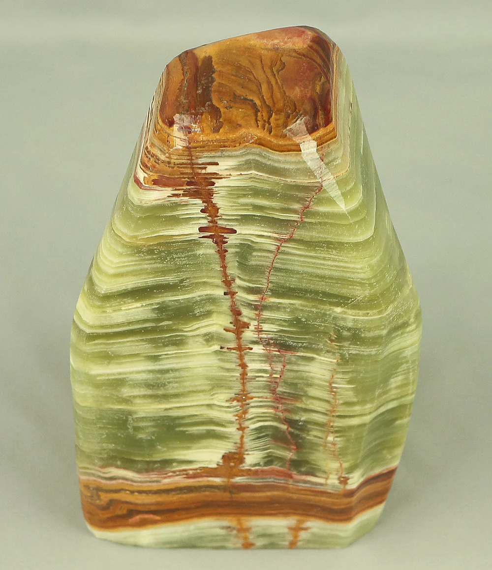 Suiseki - Agate Green Onyx Stone 7.7kg with Onyx Stone Stand VA543 - Image 23