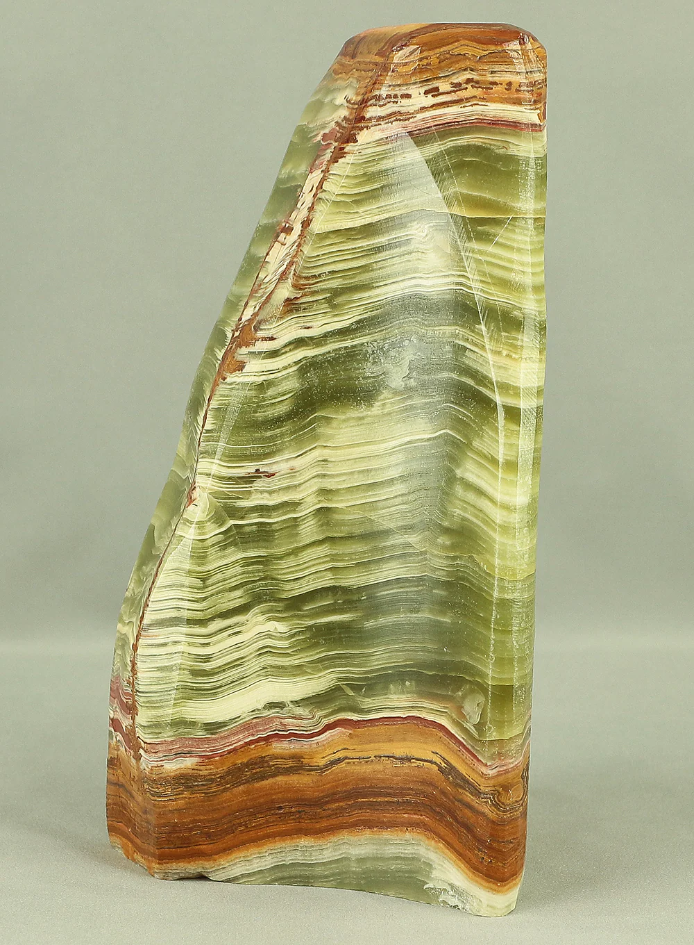 Suiseki - Agate Green Onyx Stone 7.7kg with Onyx Stone Stand VA543 - Image 5