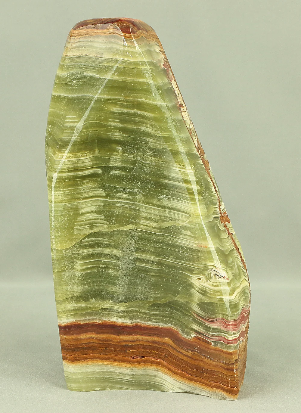 Suiseki - Agate Green Onyx Stone 7.7kg with Onyx Stone Stand VA543 - Image 8
