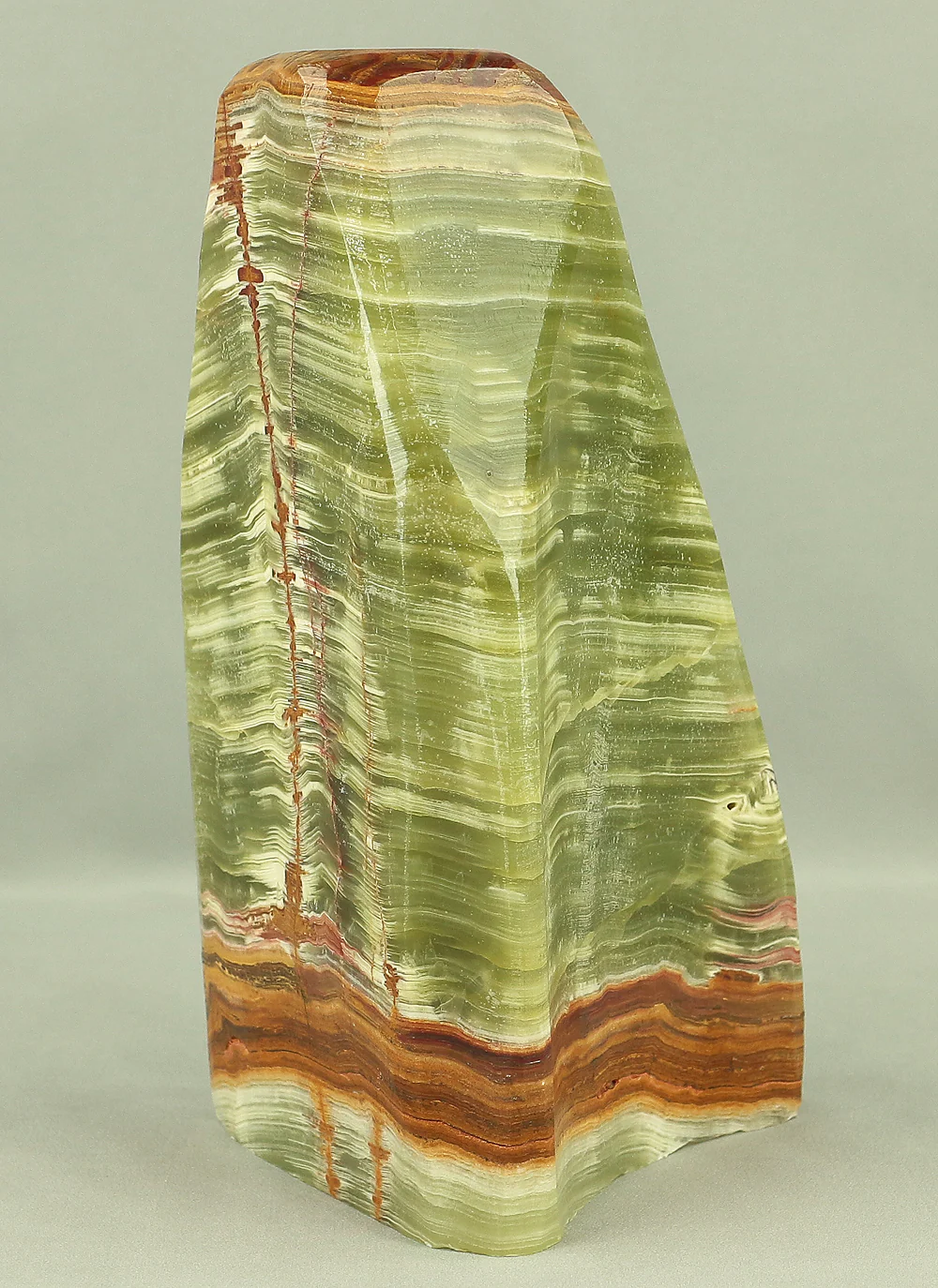 Suiseki - Agate Green Onyx Stone 7.7kg with Onyx Stone Stand VA543 - Image 9