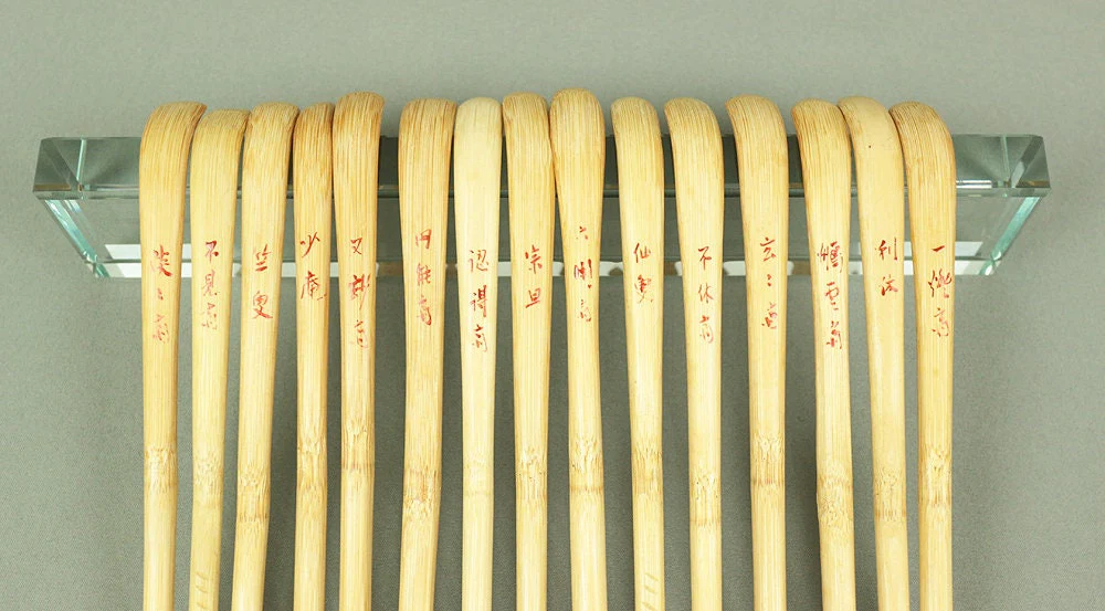 Tea Scoop CHASHAKU 15pcs URASENKE "Successive Tea masters" Tea Ceremony V377 / Japanese tea Tea utensils Spoon Matcha Bamboo - Image 5